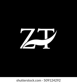 White ZT Swoosh Logo Vector