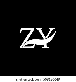 White ZY Swoosh Logo Vector
