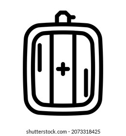 white-balancing tools line icon vector. white-balancing tools sign. isolated contour symbol black illustration