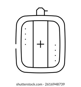 white-balancing tools line icon vector. white-balancing tools sign. isolated contour symbol black illustration