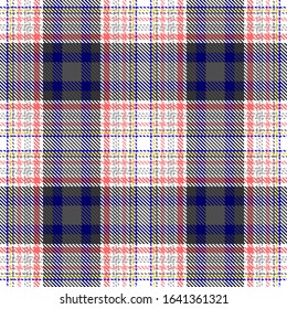 White,Blue,Pink,Gray and Yellow Tartan Plaid Scottish Seamless Pattern. Texture from tartan, plaid, tablecloths, shirts, clothes, dresses, bedding, blankets and other textile.