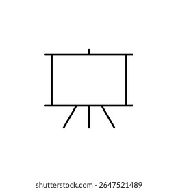 whiteboard, board, presentation, education, classroom icon