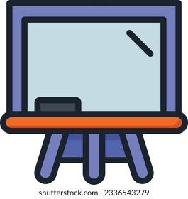 Whiteboard Color Line Icon - Single Icon, Vector