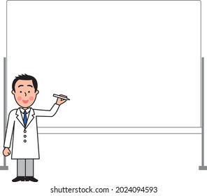 Whiteboard copy space with doctor to explain 