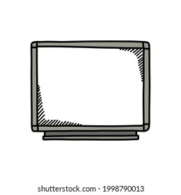 icono del doodle de pizarra blanca, ilustración vectorial