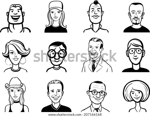 Featured image of post Cartoon Drawings Of Peoples Faces - Drawing cartoon funny faces is not at all difficult compared to other drawing styles.