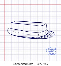 Whiteboard Eraser Sketch Illustration. Vector Eps. 10