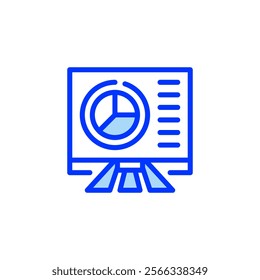 Whiteboard Filled Line Icon. linear style sign for mobile concept and web design. Outline vector icon.