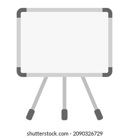 whiteboard flat clipart vector illustration