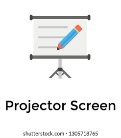 Whiteboard flat icon design 