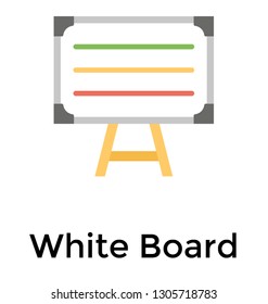 Whiteboard flat icon design 