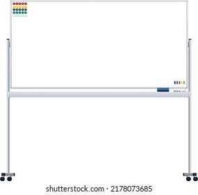 Whiteboard Frame Used For Business Scene Presentations And School Lessons