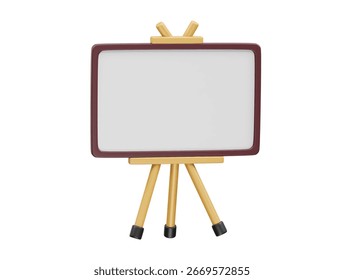 Ilustração de renderização 3d do ícone do quadro de comunicações