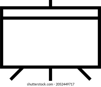 The whiteboard icon can be used as a presentation icon or to describe other things related to education