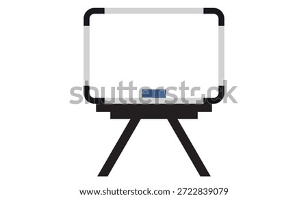 Whiteboard icon. Empty whiteboard vector. Office Whiteboard template. 