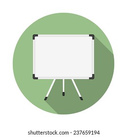 Whiteboard Icon, Flat Design, Vector Eps10 Illustration