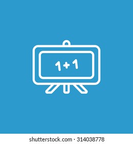 Whiteboard icon, flat design, vector eps10 illustration