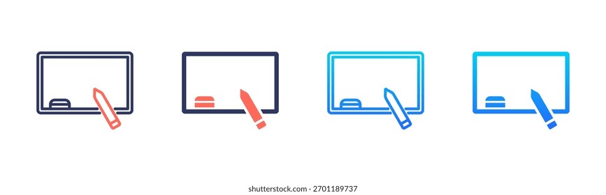 Pacote De Ícones Do Quadro De Comunicações Em Vários Estilos