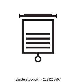 whiteboard icon , presentation icon vector