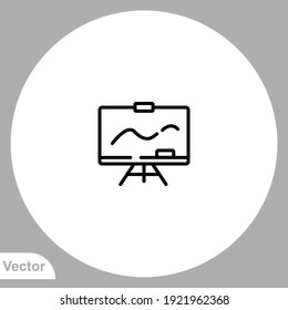 Whiteboard icon sign vector,Symbol, logo illustration for web and mobile