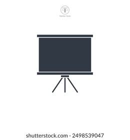 Whiteboard icon symbol vector illustration isolated on white background