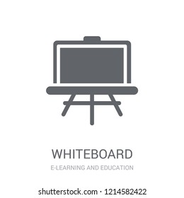 Whiteboard icon. Trendy Whiteboard logo concept on white background from E-learning and education collection. Suitable for use on web apps, mobile apps and print media.