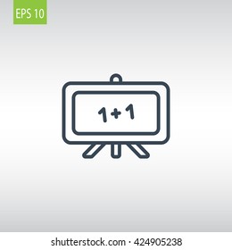 Whiteboard icon vector