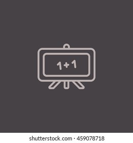  Whiteboard icon vector.