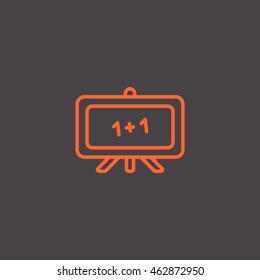  Whiteboard icon vector.
