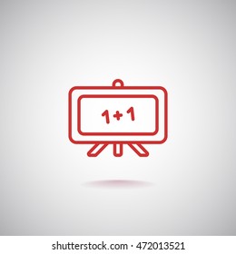  Whiteboard icon vector.