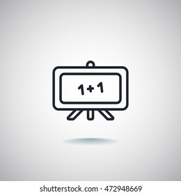  Whiteboard icon vector.