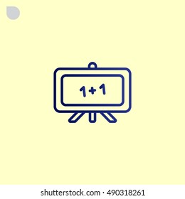  Whiteboard icon vector.