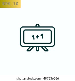  Whiteboard icon vector.