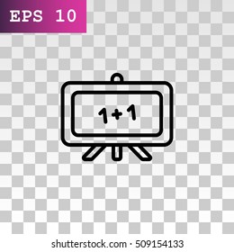  Whiteboard icon vector.