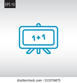  Whiteboard icon vector.