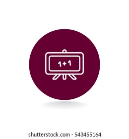  Whiteboard icon vector.