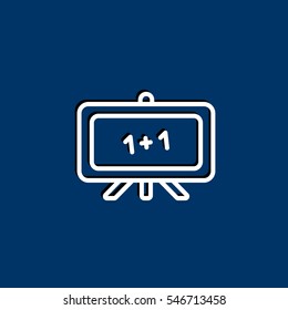  Whiteboard icon vector.