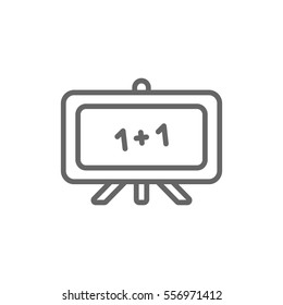  Whiteboard icon vector.