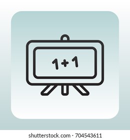  Whiteboard icon vector.