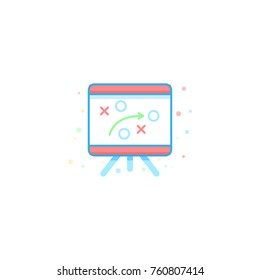 Whiteboard icon. Vector illustration