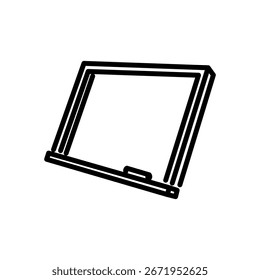 Vector de icono de pizarra blanca, icono de estilo de línea
