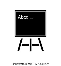 Whiteboard icon vector on white background