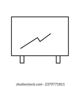 Whiteboard indicate for economic raise