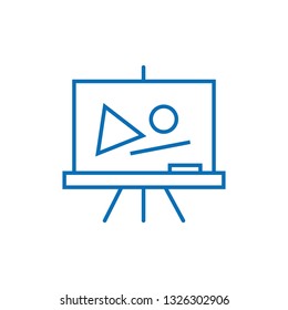 Whiteboard line icon