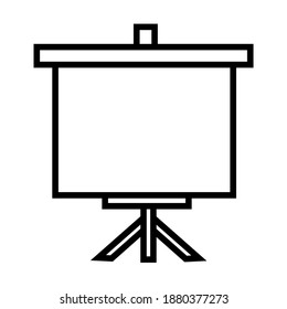 Icono de línea de pizarra, símbolo del vector de contorno, pictograma de estilo lineal aislado en blanco. ilustración de logotipo. Trazo editable. Gráficos perfectos para píxeles