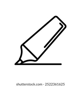 Whiteboard-Marker, Symbol, Vektorgrafik, einzelne weiße Hintergrundfarbe