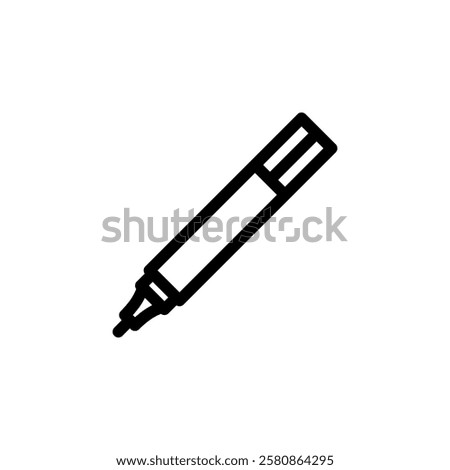 whiteboard marker icon vector design template