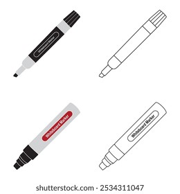 whiteboard marker icon vector illustration symbol design