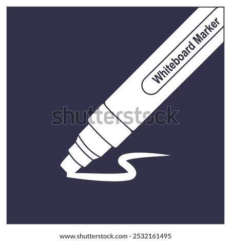 whiteboard marker icon vector illustration symbol design