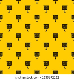 Whiteboard with music notes pattern seamless vector repeat geometric yellow for any design
